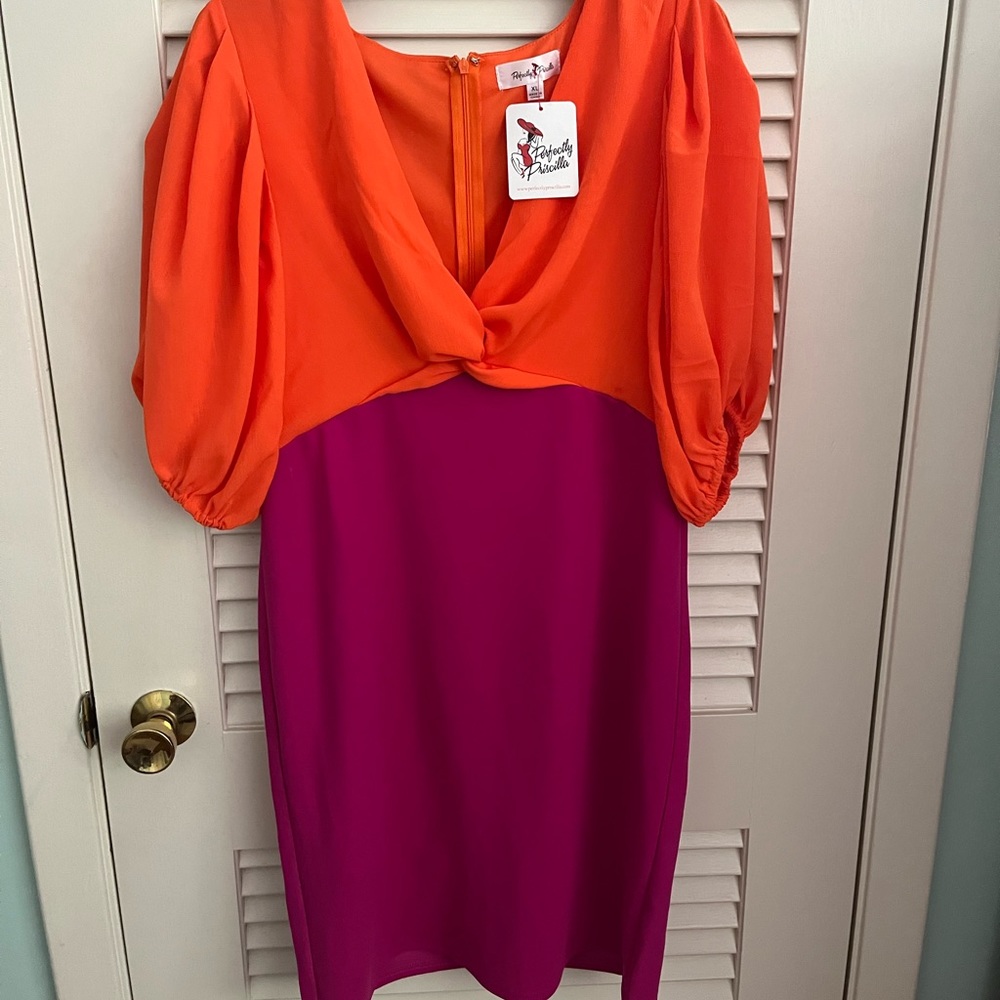 Color Block Mini Dress, Never worn